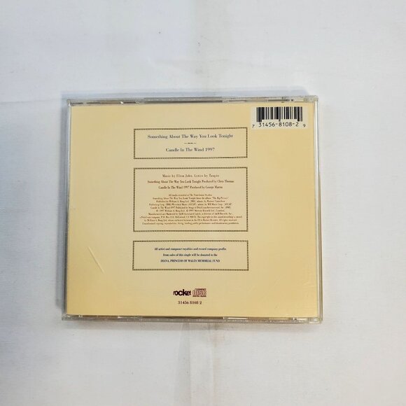 Something About The Way You Look Tonight by Elton John CD 1997 - Picture 5 of 5
